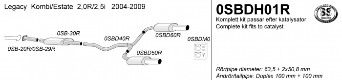Subaru 0SBDH01R